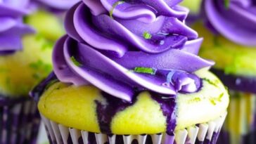 Blueberry Lime Cheesecake Cupcakes