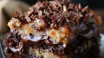 German Chocolate Poke Cake