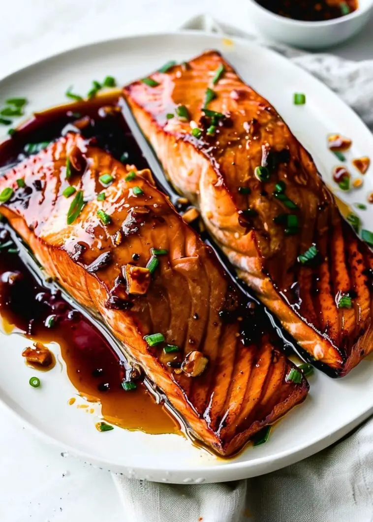 Honey Garlic Glazed Salmon