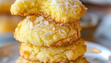 Lemon Coconut Cheesecake Cookies