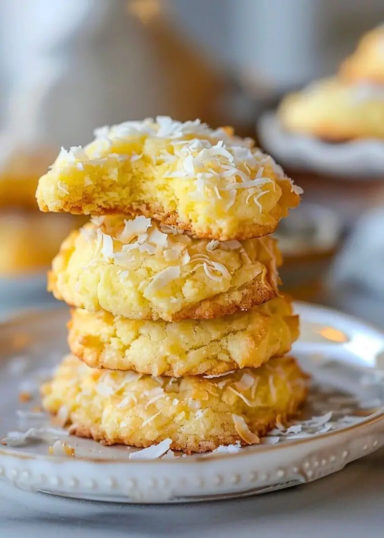 Lemon Coconut Cheesecake Cookies