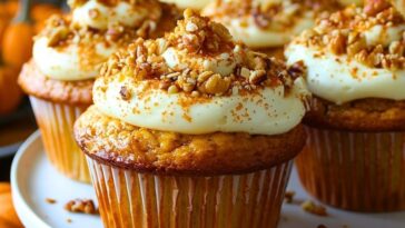 Pumpkin Cream Cheese Swirl Muffins