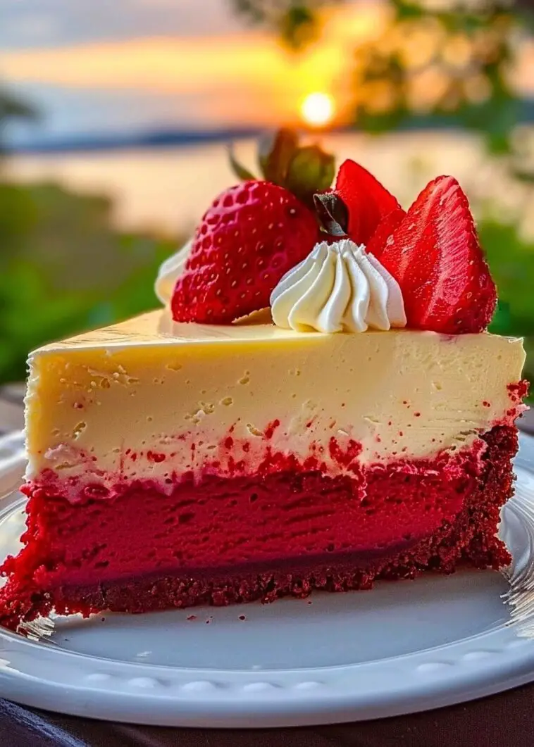 Strawberry Red Velvet Cheesecake