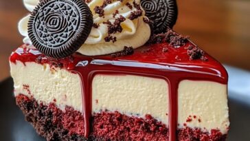 The Best Red Velvet Oreo Cheesecake