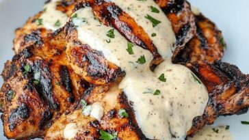 Cajun Grilled Chicken with Alabama White Sauce