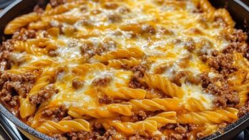 Cheesy Beef Pasta Skillet