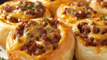 Cheesy Beefy Rolls