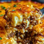 Cheesy Ground Beef and Rice Casserole