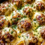 French Onion Meatballs