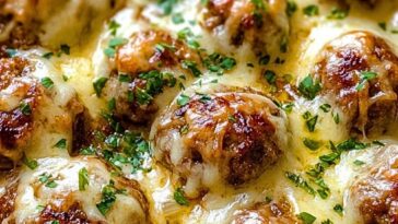 French Onion Meatballs