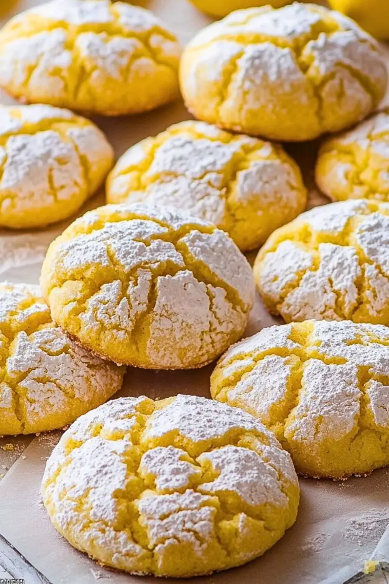 Lemon Crinkle Cookies