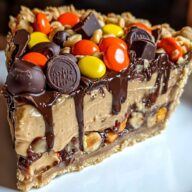 Giant Reese's Peanut Butter Cup Pie